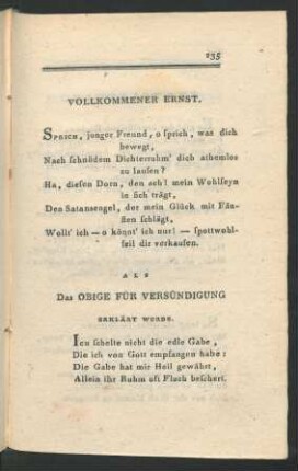 Vollkommener Ernst