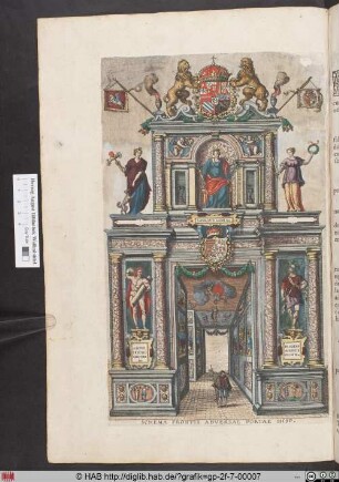 SCHEMA FRONTIS ADVERSAE PORTAE HISP.