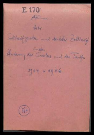 Änderung des Zolltarifgesetzes und des Zolltarifs