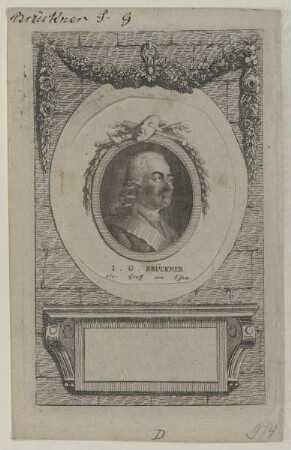 Bildnis des Johann Gottfried Brückner