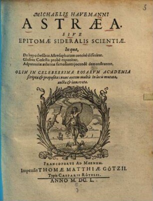 Astraea sive epitome sideralis scientiae