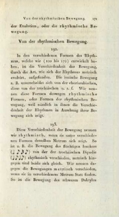 Von der rhythmischen Bewegung.