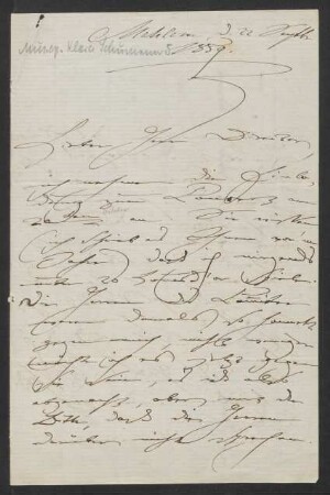 Brief an Franz Wüllner : 22.09.1859