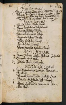 Winterhalbjahr 1642/1643. Rektorat Johann Ulrich Rümelin der Ältere