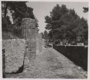 Wehrmachtssoldaten, Olympia, Der Tempel der Hera ist der älteste Peripteraltempel im Heiligtum.