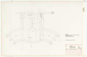 Wissenschaftskolleg zu Berlin (WKB), Berlin-Grunewald Umbau: Seeseite, Grundriss Außentreppe, Unterbau, 1:20