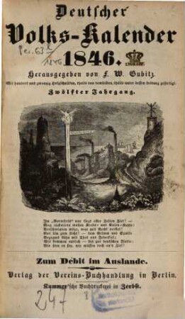 Jahrbuch des Nützlichen und Unterhaltenden. 12. 1846