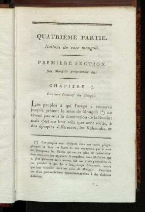 Première section