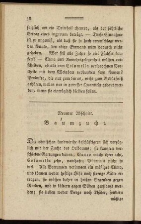 Neunter Abschnitt. Baumzucht