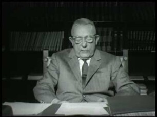 Otto Warburg im Max-Planck-Institut für Zellphysiologie, Berlin-Dahlem 1966