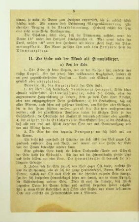 II. Die Erde und der Mond als Himmelskörper