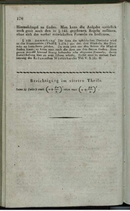 Berichtigungen im vierten Theile.