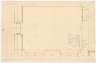 Schloss Posen, Posen Umbau: Grundriss Chef des Führungsstabes 1:50