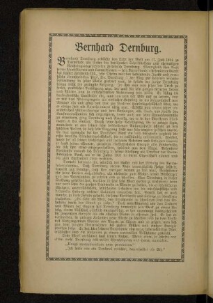 Bernhard Dernburg.