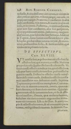De Effectibus. Cap. XLVIII.