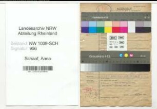 Entnazifizierung Anna Schaaf , geb. 00.00.0000 ()
