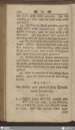 [Am sieben und zwanzigsten Sonnt. nach Trinitatis]