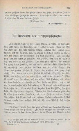 317-335 Die Urheimath des Menschengeschlechtes