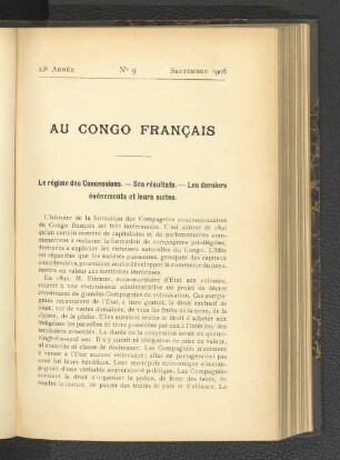 Au Congo Francais