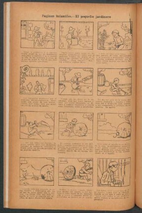 Páginas infantiles : El pequeño jardinero