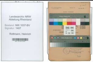 Entnazifizierung Heinrich Rottmann , geb. 16.03.1897 (Dentist)