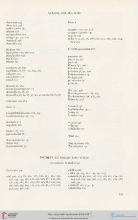 Epitheta zu Namen und Titeln