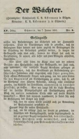 7. Januar-31. December = Nr. 1-92