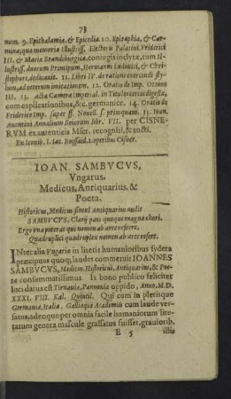 Ioannes Sambucus