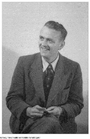I. oder II. Landesparteitag der SPD. Unbekannter Delegierter, vermutlich G. Nitzsche, Landesvorstand SPD, verantwortlich für Jugendfragen, 1945/46.