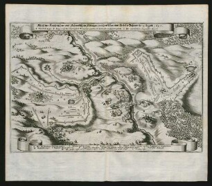 Abriß des Kayserischen und Königl: Schwedischen Feldlägers zwischen Plan und Tribel in Böhmen den 9. Augusti 1647.