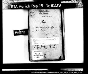 Die Ausstellung von Meßbriefen für Einwohner aus dem Amt Emden