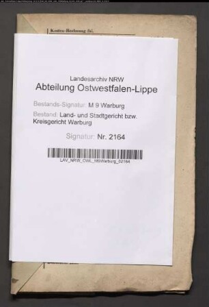 Erblasser: Berendes, Anna Maria, geb. Sievers: