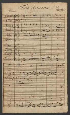 Die ihr aus allen Völkern stammt; V (4), Coro, orch, bc; F-Dur