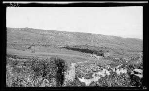 Landschaft mit verlassenen Gebäuden