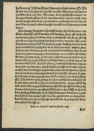 Das xv. Capitel/ von der Finsternuß.