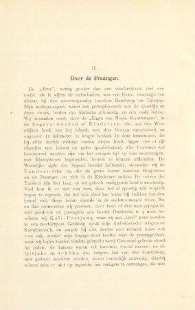II. Door de Preanger