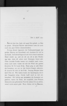 Den 6. April 1903
