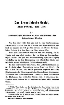 Erste Periode. 1524 - 1526.