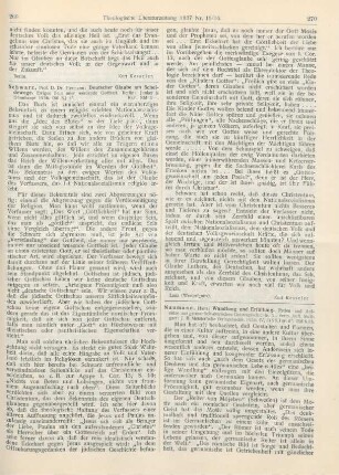 269-270 [Rezension] Schwarz, Hermann, Deutscher Glaube am Scheidewege