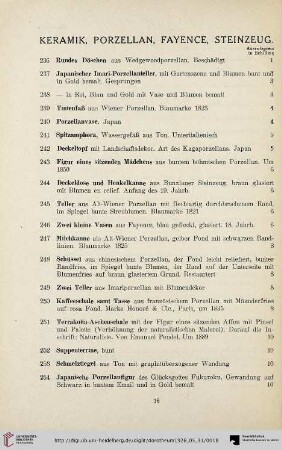 Keramik, Porzellan, Fayence, Steinzeug (Nr. 16-294)