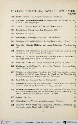 Keramik, Porzellan, Fayence, Steinzeug (Nr. 16-294)