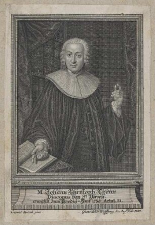 Bildnis des Johann Christoph Thenn