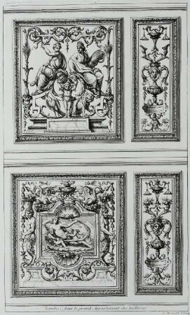 Lambris, dans le grand Appartement des Tuilleries. Tafel 27