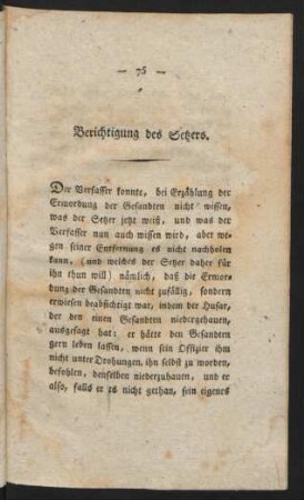 Berichtigung des Setzers.