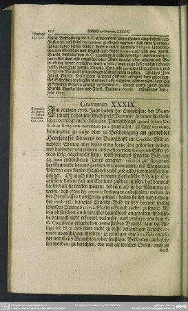 Gravamen XXXIX.