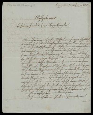 Brief von Ferdinand Breunung an Louis Spohr