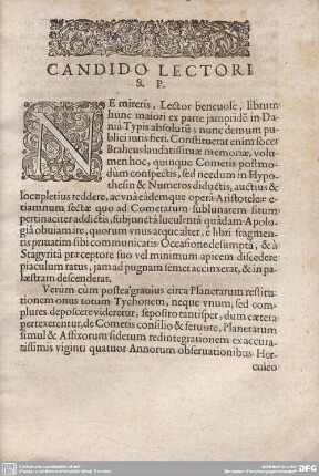 CANDIDO LECTORI