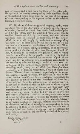 On some unnoticed cases of free deduced from familiar cases of brachystochronous motion, and conversely. [Fortsetzung].
