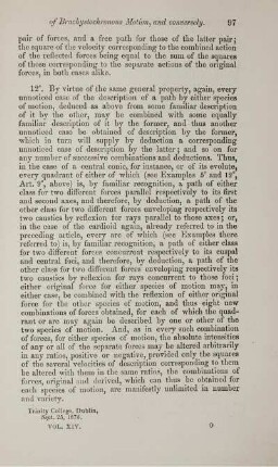 On some unnoticed cases of free deduced from familiar cases of brachystochronous motion, and conversely. [Fortsetzung].