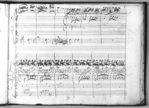 Vivaldi, Antonio: Konzert für Violine solo C-Dur RV 172. Autograph; 23,3 x 31 cm. 1717? Seite 7 der Partitur. Dresden: SLUB Mus.2389-O-42